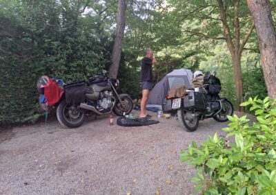 Camping moto